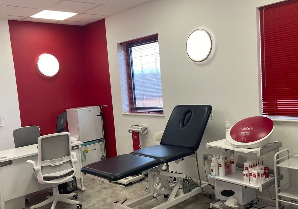 Harley Street Beauty reception and spa area